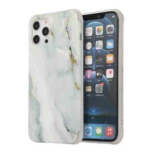 For iPhone 13 Pro Four Corners Shocproof Flow Gold Marble IMD Back Cover Case (Gray)