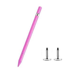 AT-27 2 in 1 Mobile Phone Touch Screen Capacitive Pen Writing Pen with 2 Pen Tip(Pink)