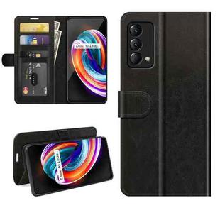 For OPPO Realme Q3 Pro Carnival R64 Texture Single Horizontal Flip Protective Case with Holder & Card Slots & Wallet& Photo Frame(Black)