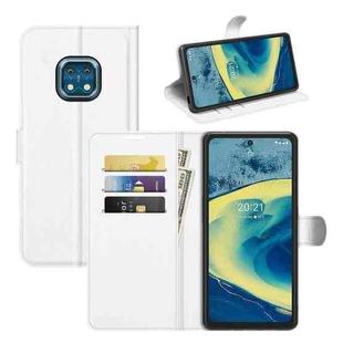 For Nokia XR20 Litchi Texture Horizontal Flip Protective Case with Holder & Card Slots & Wallet(White)