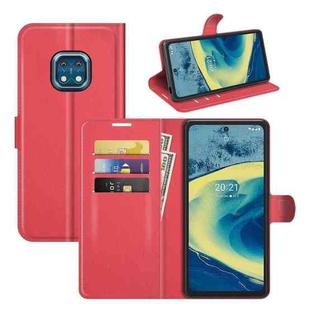 For Nokia XR20 Litchi Texture Horizontal Flip Protective Case with Holder & Card Slots & Wallet(Red)