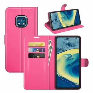 For Nokia XR20 Litchi Texture Horizontal Flip Protective Case with Holder & Card Slots & Wallet(Rose red)