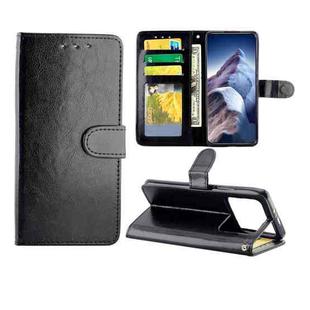 For Xiaomi Mi 11 Ultra Crazy Horse Texture Leather Horizontal Flip Protective Case with Holder & Card Slots & Wallet & Photo Frame(Black)