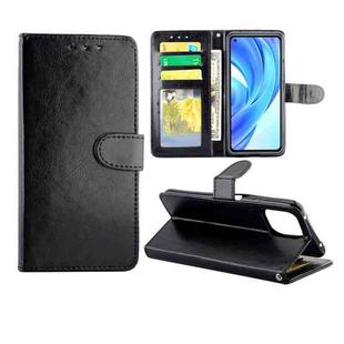 For Xiaomi Mi 11 Lite (4G/5G) Crazy Horse Texture Leather Horizontal Flip Protective Case with Holder & Card Slots & Wallet & Photo Frame(Black)