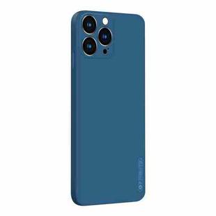 For iPhone 13 Pro PINWUYO Touching Series Liquid Silicone TPU Shockproof Case (Blue)