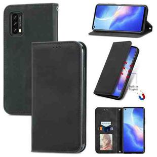 For Blackview A90 Retro Skin Feel Business Magnetic Horizontal Flip Leather Case with Holder & Card Slots & Wallet & Photo Frame(Black)