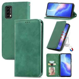 For Blackview A90 Retro Skin Feel Business Magnetic Horizontal Flip Leather Case with Holder & Card Slots & Wallet & Photo Frame(Green)