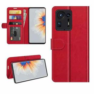 For Xiaomi Mix 4 R64 Texture Single Horizontal Flip Protective Case with Holder & Card Slots & Wallet& Photo Frame(Red)