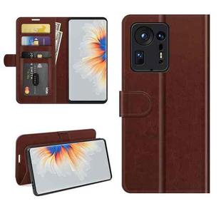 For Xiaomi Mix 4 R64 Texture Single Horizontal Flip Protective Case with Holder & Card Slots & Wallet& Photo Frame(Brown)