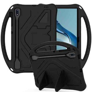 For Huawei MatePad Pro 12.6 2021 EVA Flat Anti Falling Protective Case Shell with Holder(Black)
