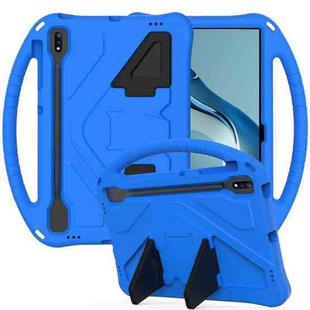 For Huawei MatePad Pro 12.6 2021 EVA Flat Anti Falling Protective Case Shell with Holder(Blue)