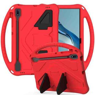 For Huawei MatePad Pro 12.6 2021 EVA Flat Anti Falling Protective Case Shell with Holder(Red)