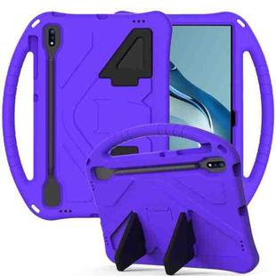 For Huawei MatePad Pro 12.6 2021 EVA Flat Anti Falling Protective Case Shell with Holder(Purple)