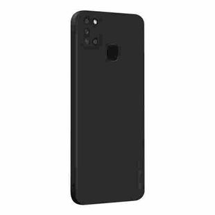 For Samsung Galaxy A21s PINWUYO Touching Series Liquid Silicone TPU Shockproof Case(Black)