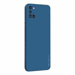 For Samsung Galaxy A31 PINWUYO Touching Series Liquid Silicone TPU Shockproof Case(Blue)