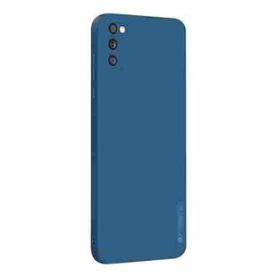 For Samsung Galaxy A41 PINWUYO Touching Series Liquid Silicone TPU Shockproof Case(Blue)