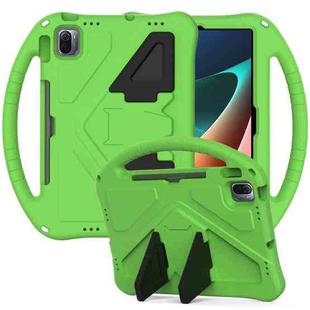 For Xiaomi Pad 5 / Pad 5 Pro 2021 EVA Flat Anti Falling Protective Case Shell with Holder(Green)
