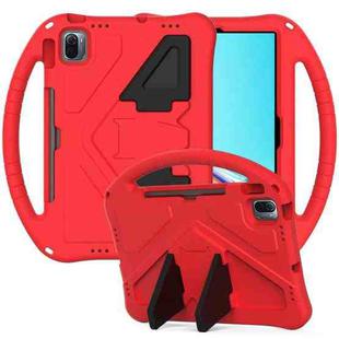 For Huawei MatePad 11 （2021） EVA Flat Anti Falling Protective Case Shell with Holder(Red)