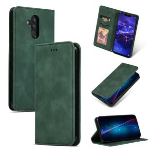 Retro Skin Feel Business Magnetic Horizontal Flip Leather Case for Huawei Mate20 Lite(Army Green)