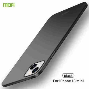 For iPhone 13 mini  MOFI Frosted PC Ultra-thin Hard Case(Black)