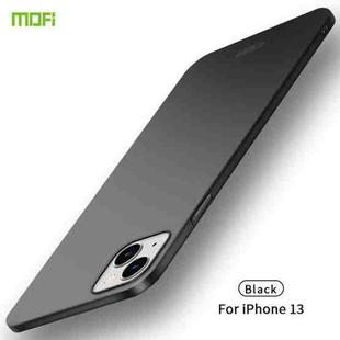 For iPhone 13 MOFI Frosted PC Ultra-thin Hard Case(Black)