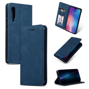Retro Skin Feel Business Magnetic Horizontal Flip Leather Case for Xiaomi 9(Navy Blue)