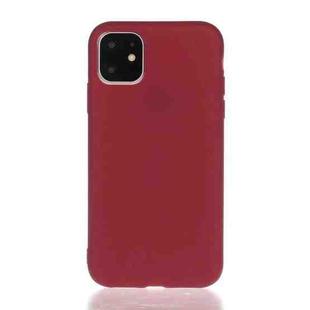 For iPhone 13 Pro Solid Color Frosted TPU Phone Case ForiPhone 13 Pro(Red Wine)
