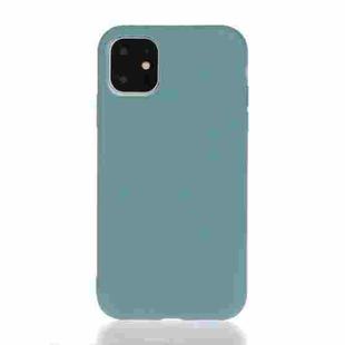Solid Color Frosted TPU Phone Case For iPhone 13(Lake blue)