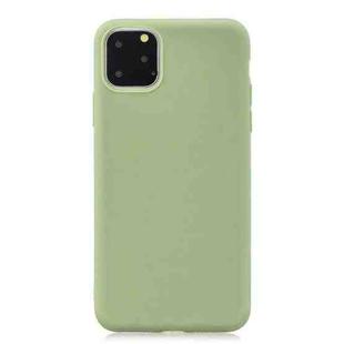 For iPhone 13 mini Solid Color Frosted TPU Phone Case (Green tea)