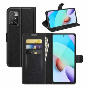 For Xiaomi Redmi 10 Litchi Texture Horizontal Flip Protective Case with Holder & Card Slots & Wallet(Black)
