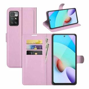 For Xiaomi Redmi 10 Litchi Texture Horizontal Flip Protective Case with Holder & Card Slots & Wallet(Pink)