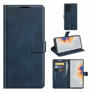 Retro Calf Pattern Buckle Horizontal Flip Leather Case with Holder & Card Slots & Wallet For Xiaomi  Mix 4(Blue)