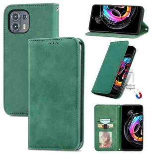 For Motorola Edge 20 Lite Retro Skin Feel Business Magnetic Horizontal Flip Leather Case With Holder & Card Slots & Wallet & Photo Frame(Green)