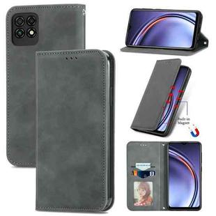 For Huawei Maimang 10 SE Retro Skin Feel Business Magnetic Horizontal Flip Leather Case with Holder & Card Slots & Wallet & Photo Frame(Gray)