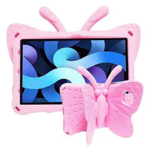 For Lenovo Tab M10 Plus TB-X606F/X 10.1 Butterfly Bracket Style EVA Children Falling Proof Cover Protective Case(Pink)