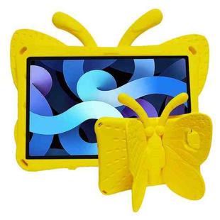 For Galaxy Tab A7 10.4 2020 T500/T505 Butterfly Bracket Style EVA Children Falling Proof Cover Protective Case(Yellow)