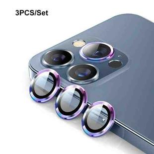 For iPhone 13 Pro ENKAY Hat-Prince Aluminium Alloy + Tempered Glass Camera Lens Cover Film Ring  / 13 Pro Max(Colorful)