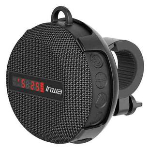 BT368 LED Digital Display Outdoor Portable IPX65 Waterproof Bluetooth Speaker(Black)