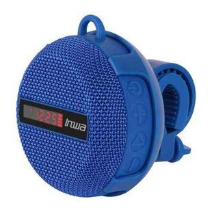 BT368 LED Digital Display Outdoor Portable IPX65 Waterproof Bluetooth Speaker(Blue)