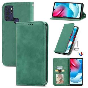 For Motorola  G60 S Retro Skin Feel Business Magnetic Horizontal Flip Leather Case with Holder & Card Slots & Wallet & Photo Frame(Green)