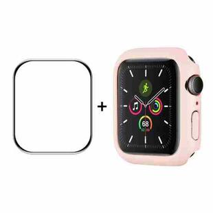 ENKAY Hat-Prince PC Frame + Full Coverage PMMA HD Screen Protector Film For Apple Watch Series 8 / 7 45mm(Pink)