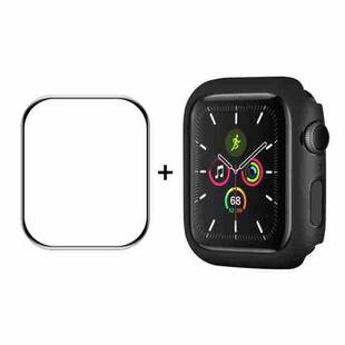 ENKAY Hat-Prince PC Frame + Full Coverage PMMA HD Screen Protector Film For Apple Watch Series 8 / 7 45mm(Black)
