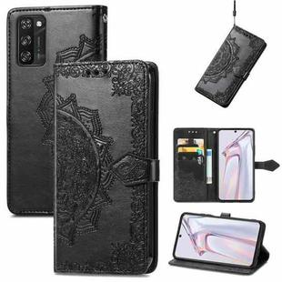 For Blackview A100 Mandala Embossing Pattern Horizontal Flip Leather Case with Holder & Card Slots & Wallet & Lanyard(Black)