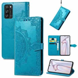 For Blackview A100 Mandala Embossing Pattern Horizontal Flip Leather Case with Holder & Card Slots & Wallet & Lanyard(Blue)