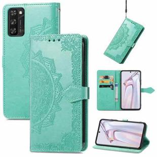 For Blackview A100 Mandala Embossing Pattern Horizontal Flip Leather Case with Holder & Card Slots & Wallet & Lanyard(Green)