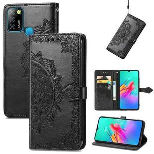 For Infinix Smart 5 Mandala Embossing Pattern Horizontal Flip Leather Case with Holder & Card Slots & Wallet & Lanyard(Black)