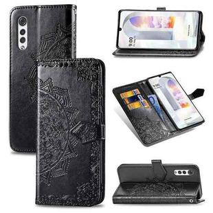 For LG Velvet 2 Pro Mandala Embossing Pattern Horizontal Flip Leather Case with Holder & Card Slots & Wallet & Lanyard(Black)