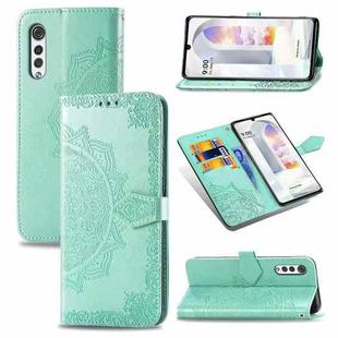 For LG Velvet 2 Pro Mandala Embossing Pattern Horizontal Flip Leather Case with Holder & Card Slots & Wallet & Lanyard(Green)