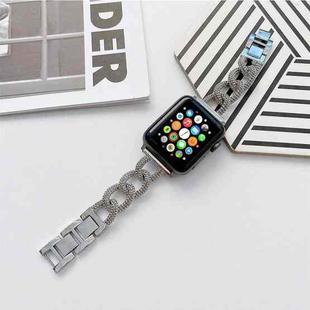 Creative Solid Stainless Steel Wristband For Apple Watch Series 9&8&7 41mm / SE 3&SE 2&6&SE&5&4 40mm / 3&2&1 38mm (Grey)