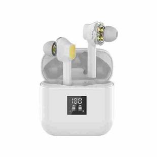 TWS-07B Bluetooth 5.0 In-Ear Stereo Earbuds Earphone with Digital Display Charging Box(White)